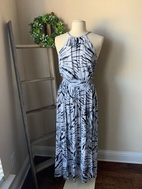 Lovestitch tie dye halter maxi dress